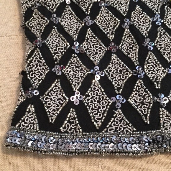 Beads & Sequins Silk Top - Picture 5 of 8
